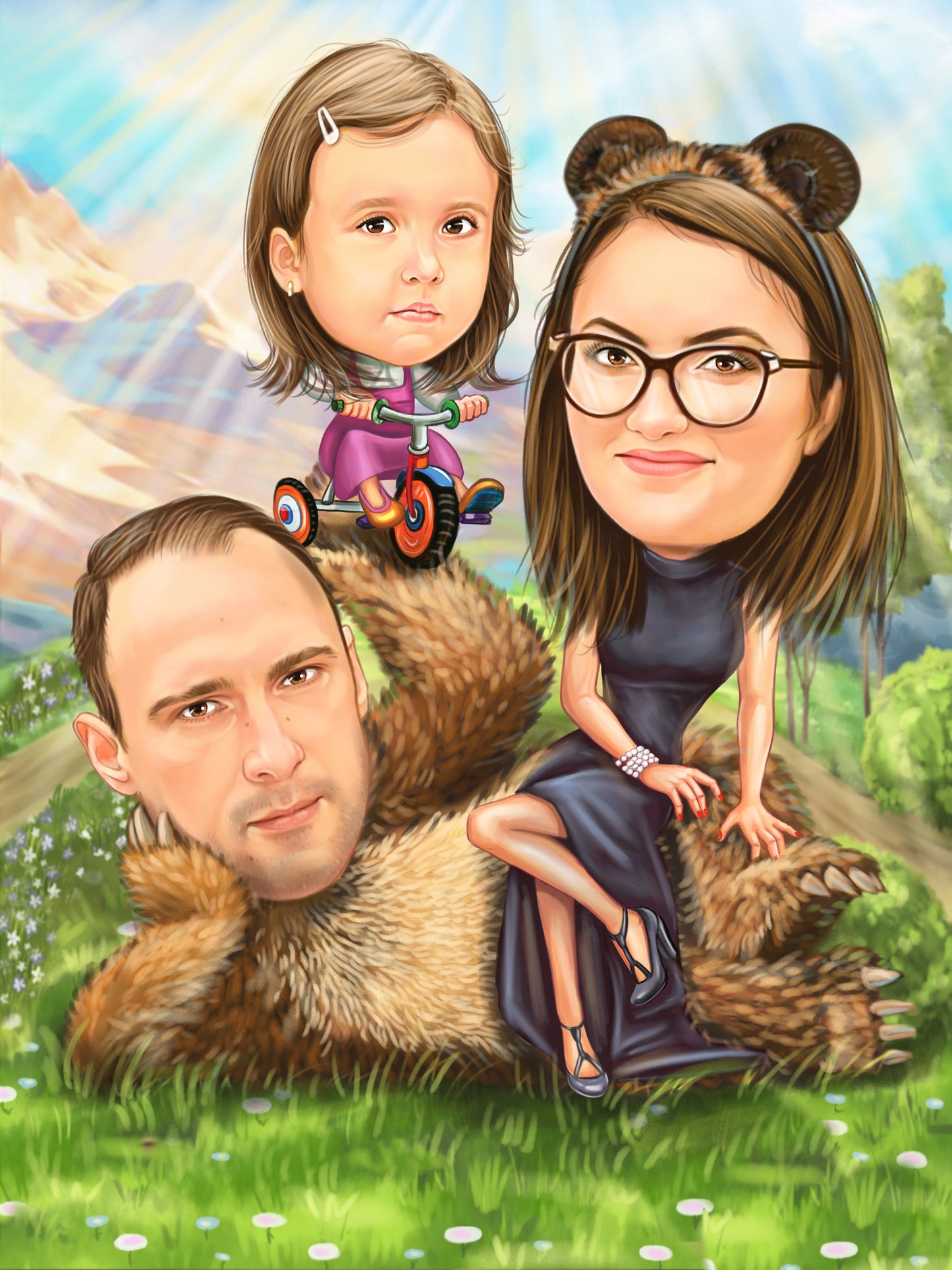 Caricatura urs funny