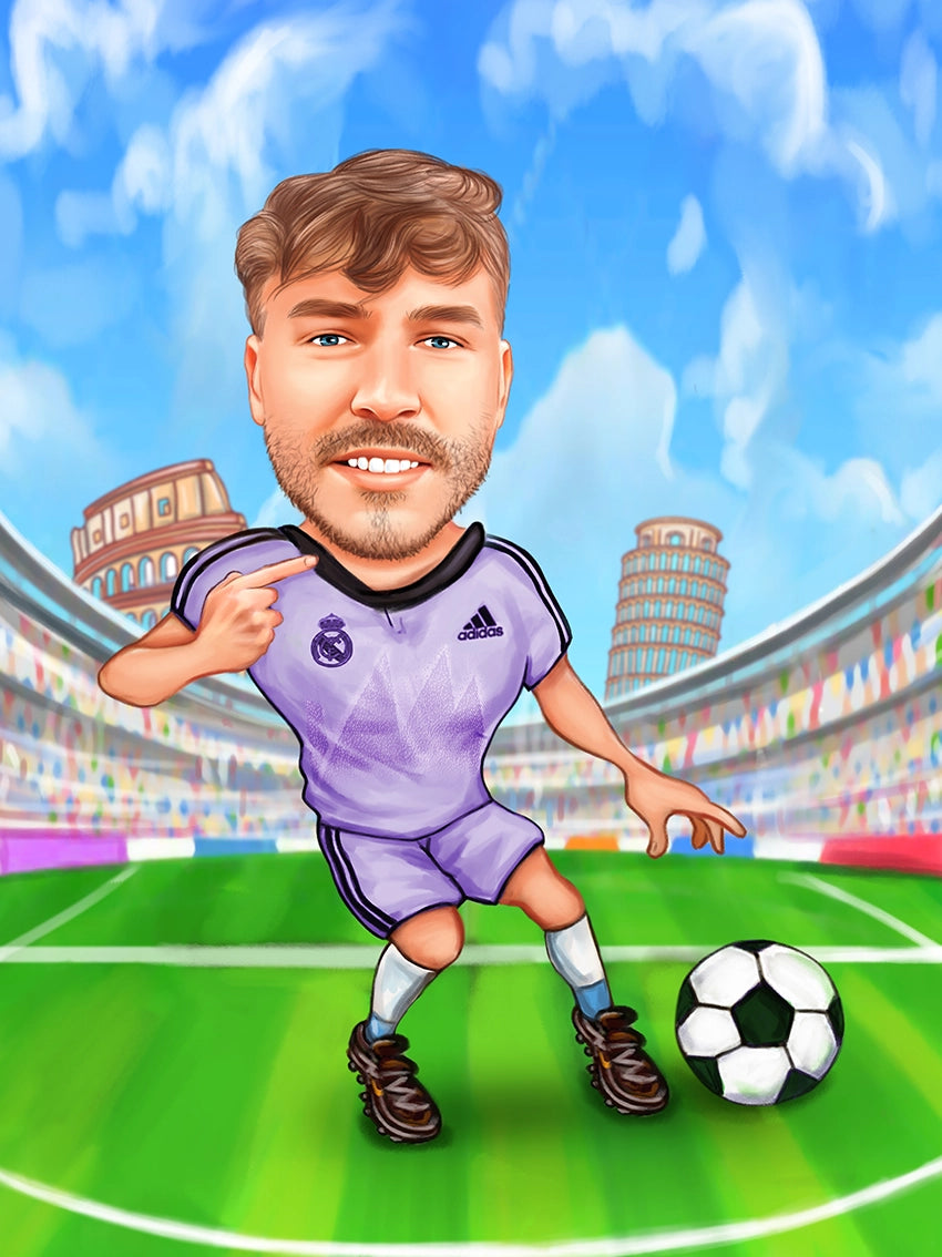 Caricatura Fotbal El