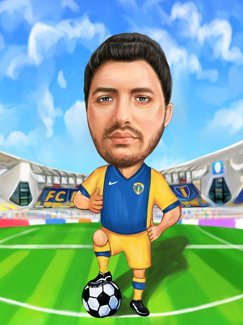 Caricatura Fotbal El