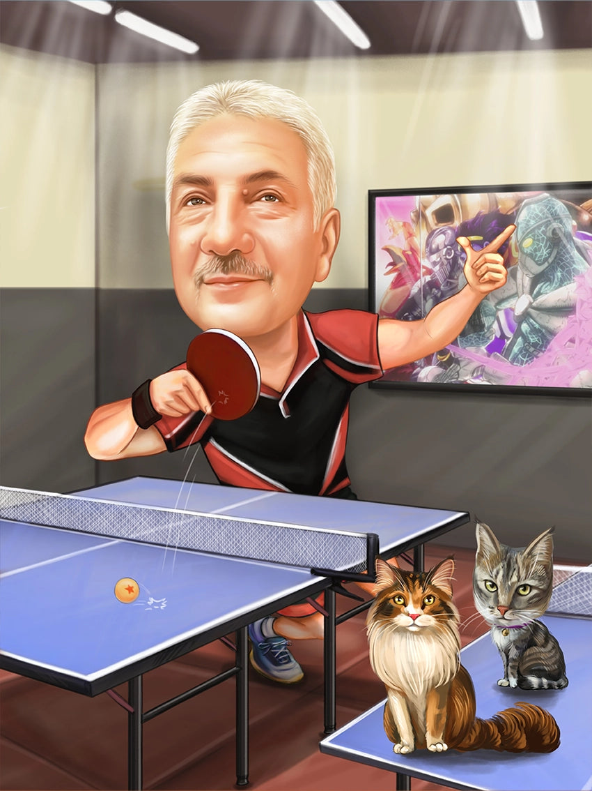 Caricatura Ping Pong