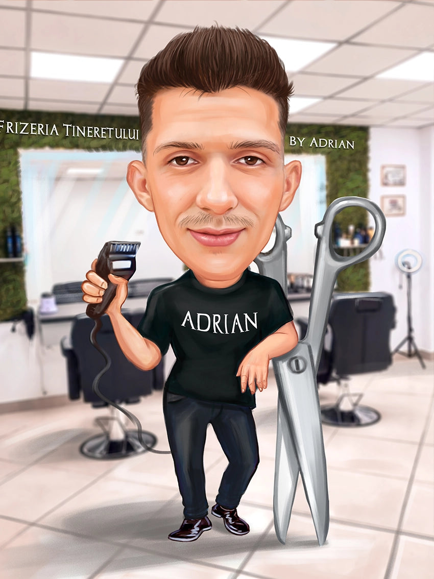Caricatura Barbershop