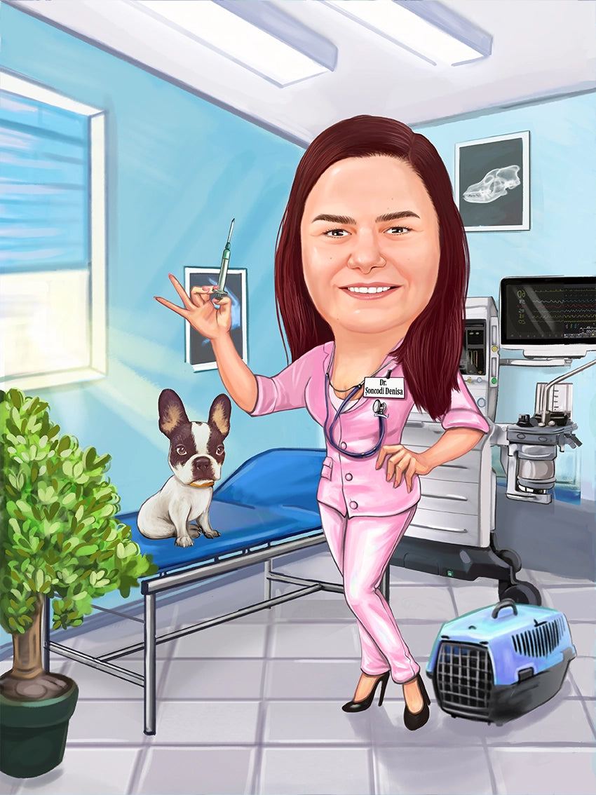 Caricatura Veterinar