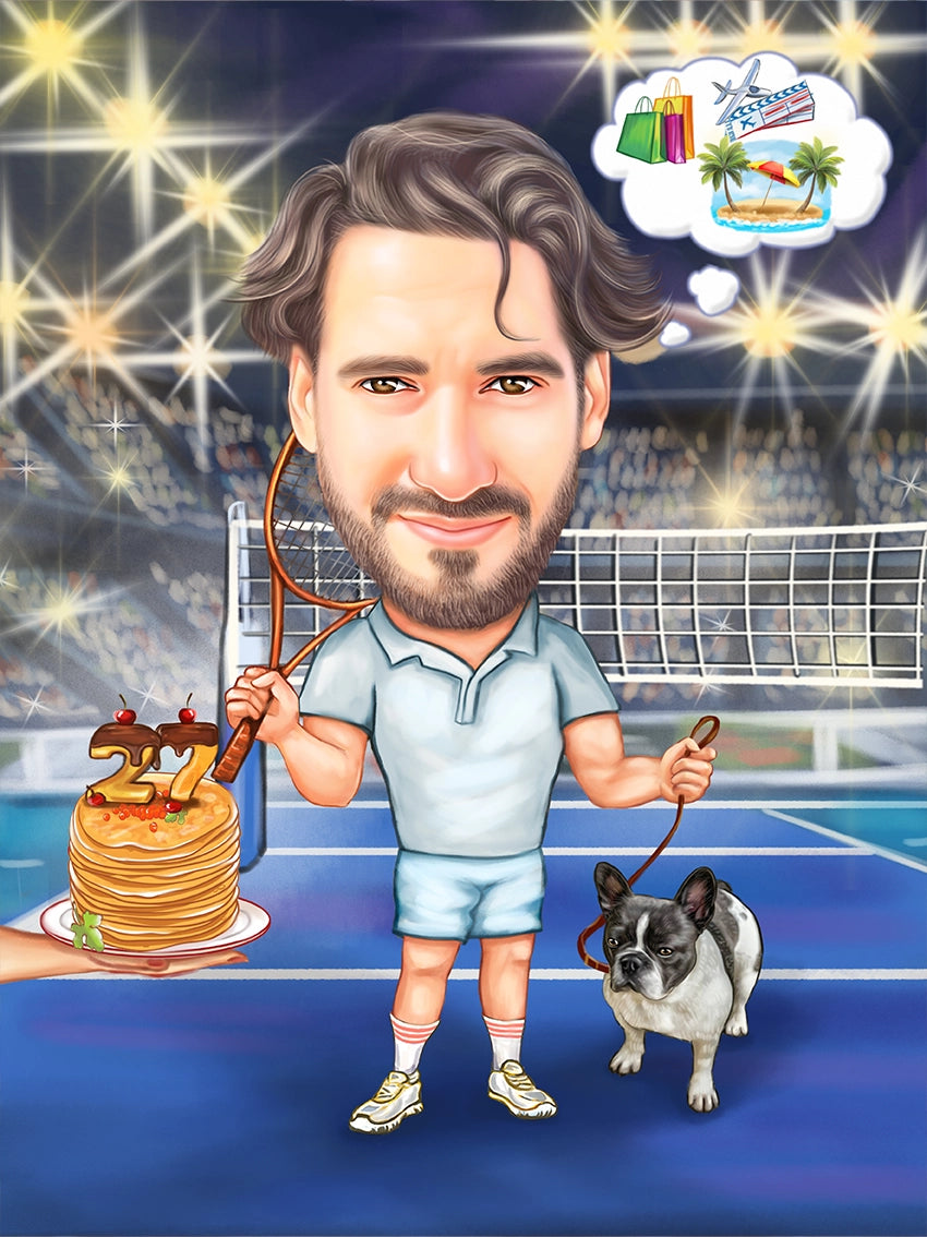 Caricatura Tenis aniversare