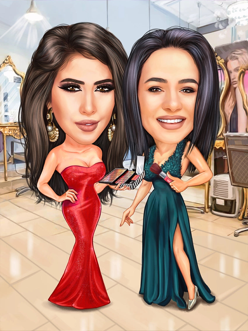 Caricatura make up artists