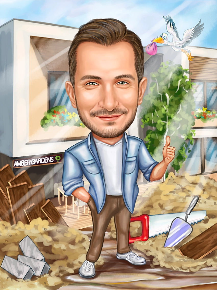 Caricatura Casa noua