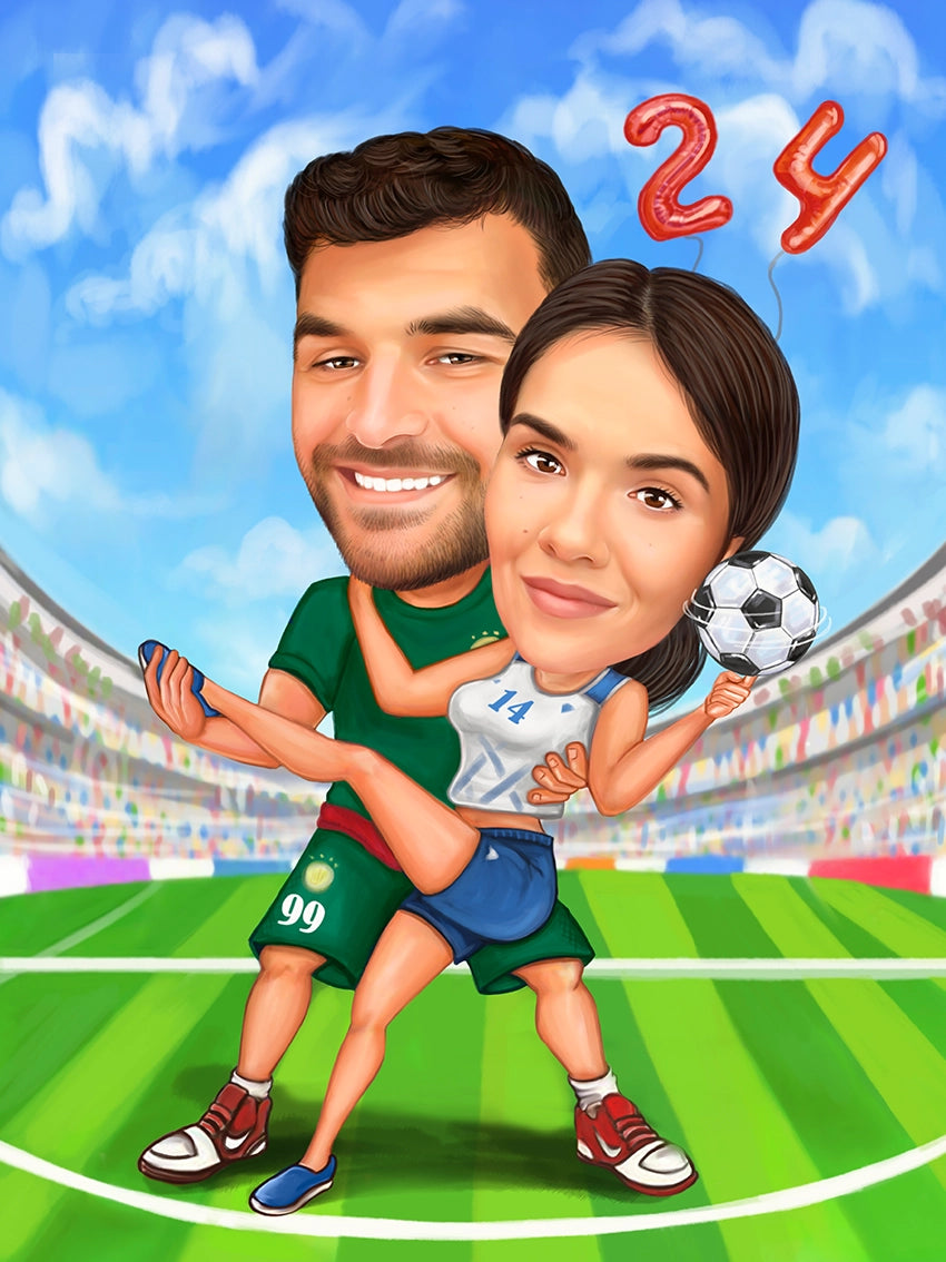 Caricatura Aniversare Fotbal