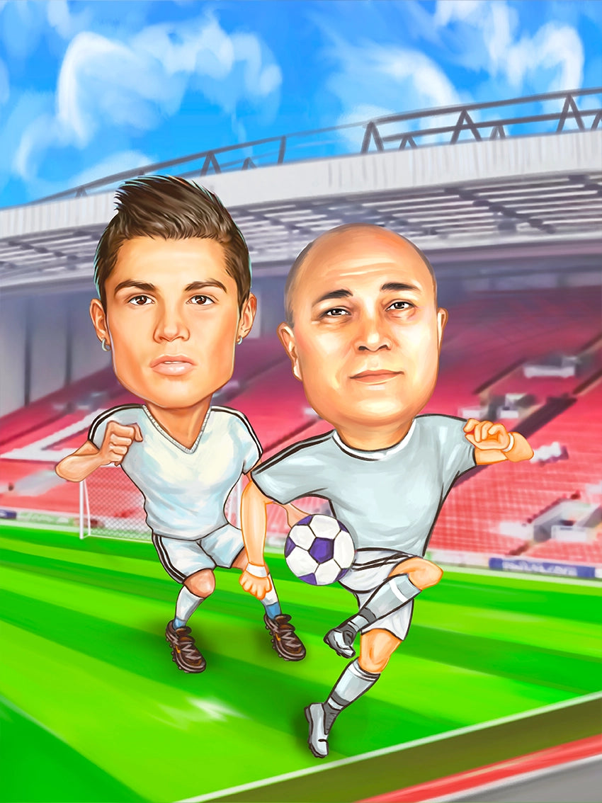 Caricatura Fotbal Ronaldo