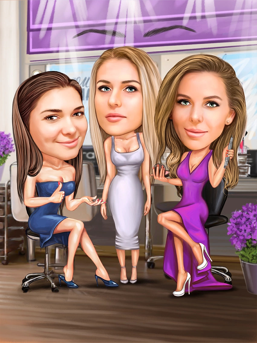 Caricatura make up artists