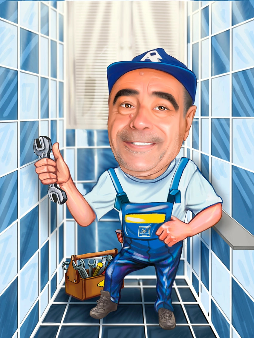 Caricatura Instalator