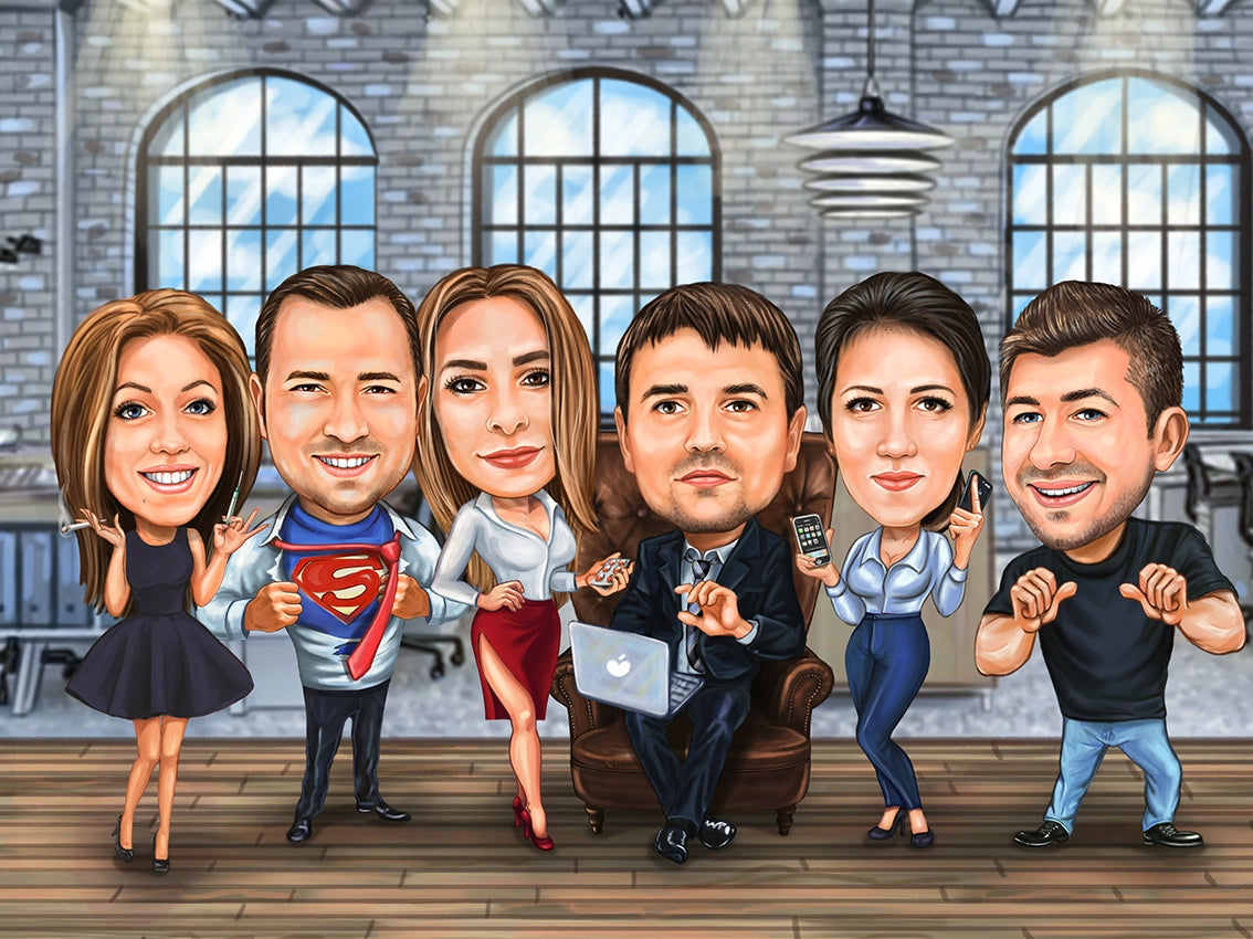 Caricatura colegi de munca