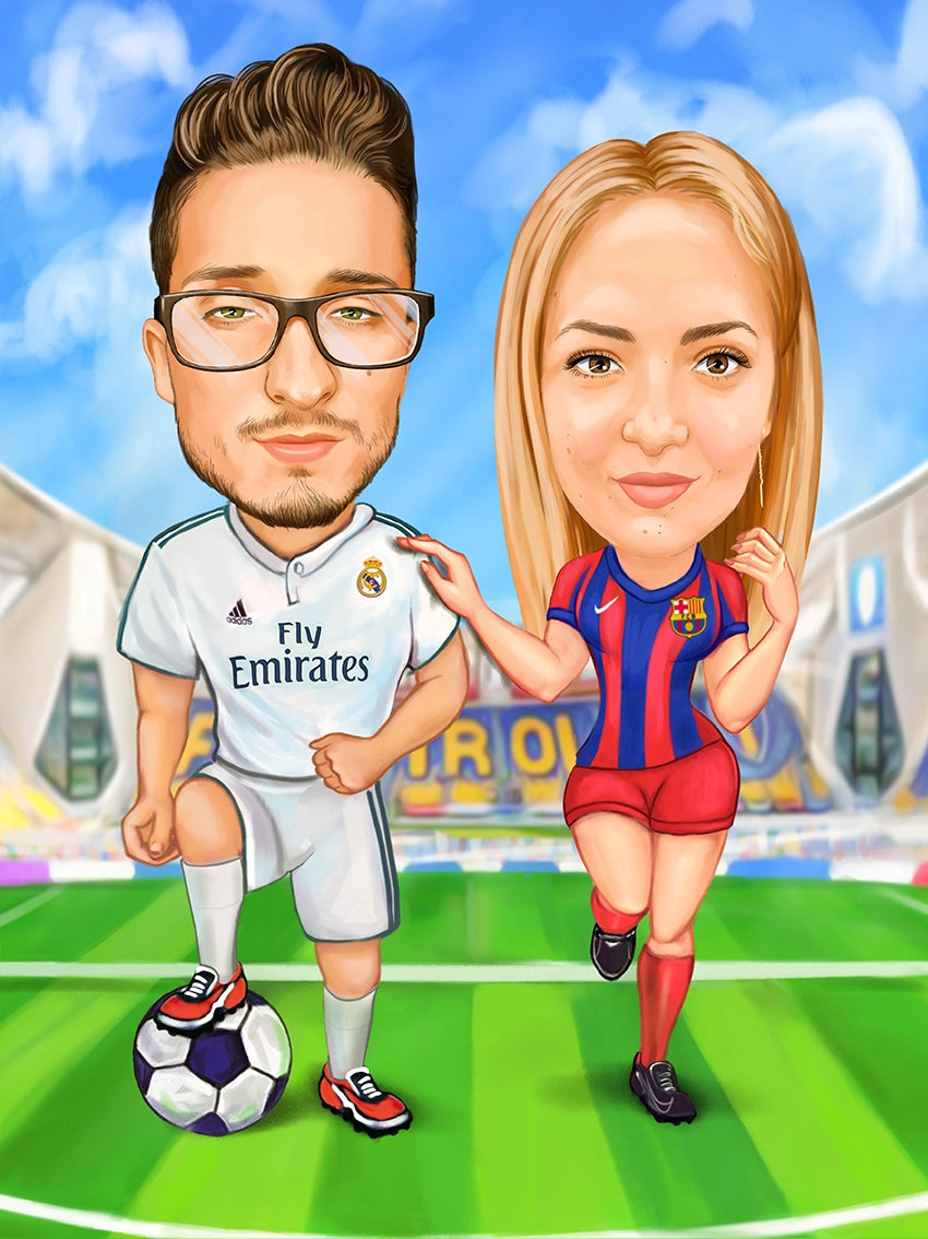 Caricatura Concurenti in Fotbal