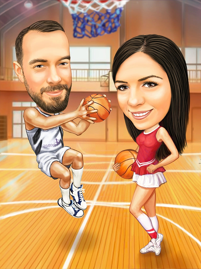 Caricatura indragostiti Basket
