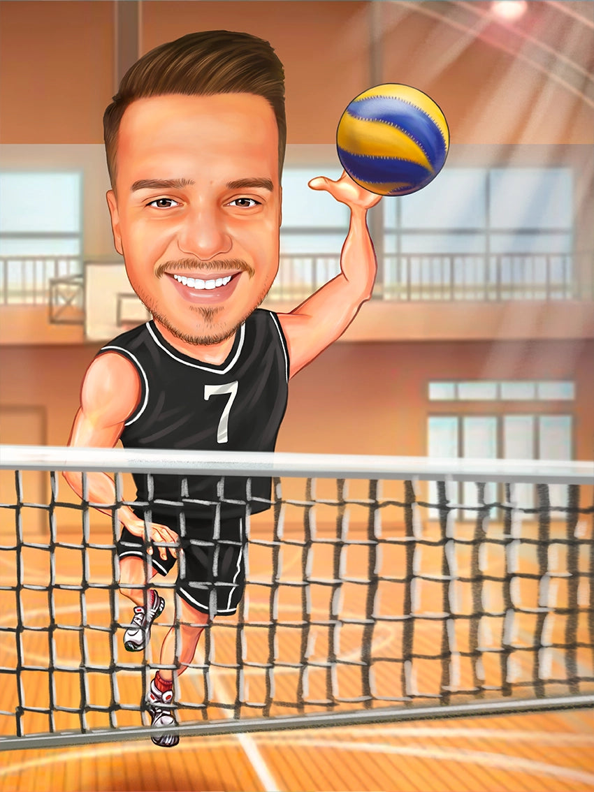 Caricatura El Volleyball