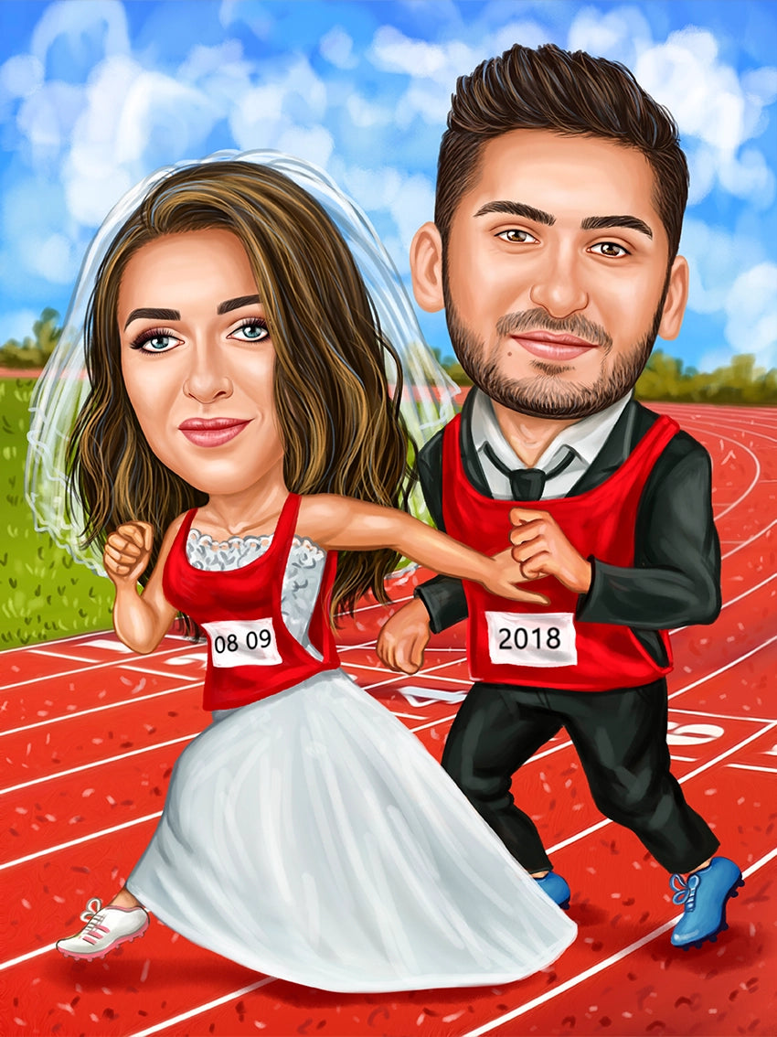 Caricatura Nunta Sport