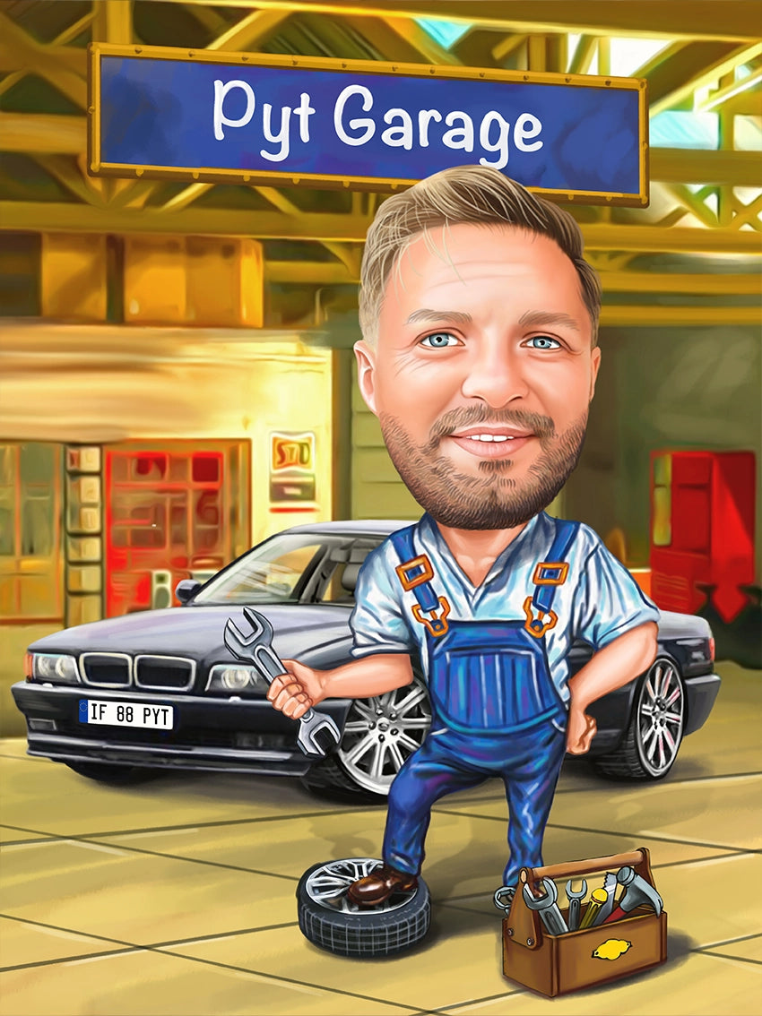 Caricatura Garage