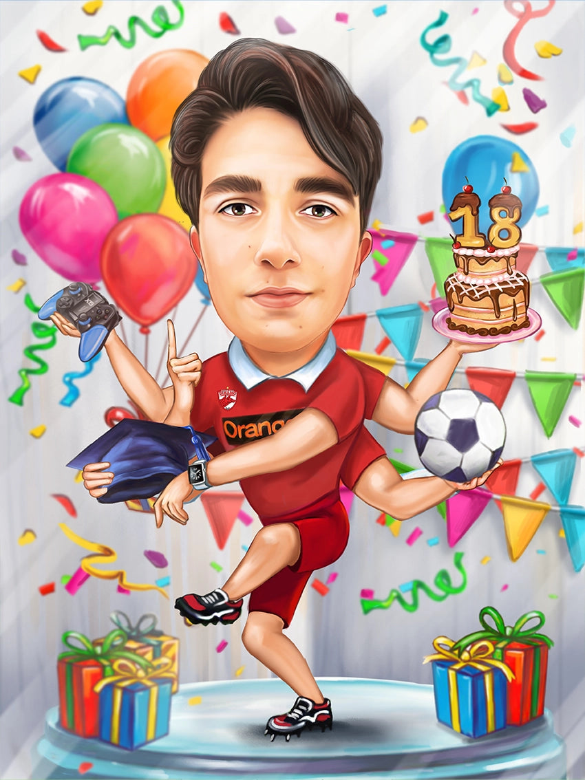 Caricatura aniversare