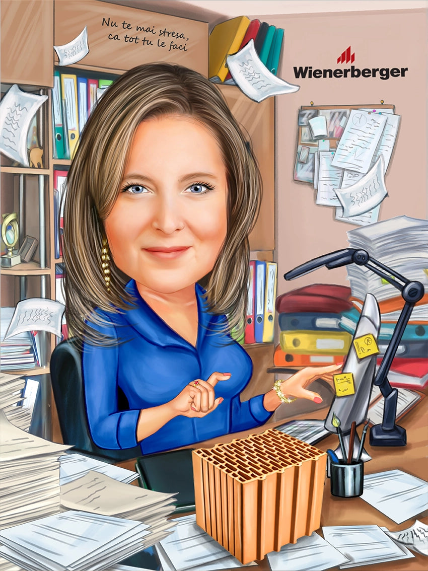 Caricatura Stres la munca