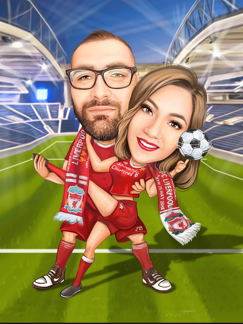 Caricatura FC Liverpool