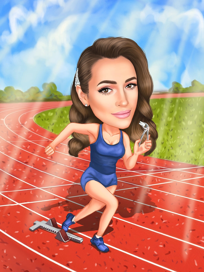 Caricatura Sport Stomatolog