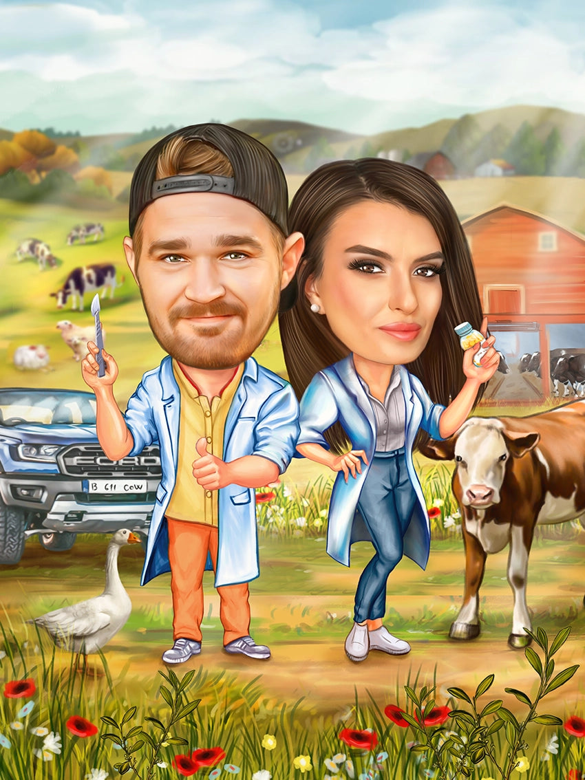 Caricatura Veterinar