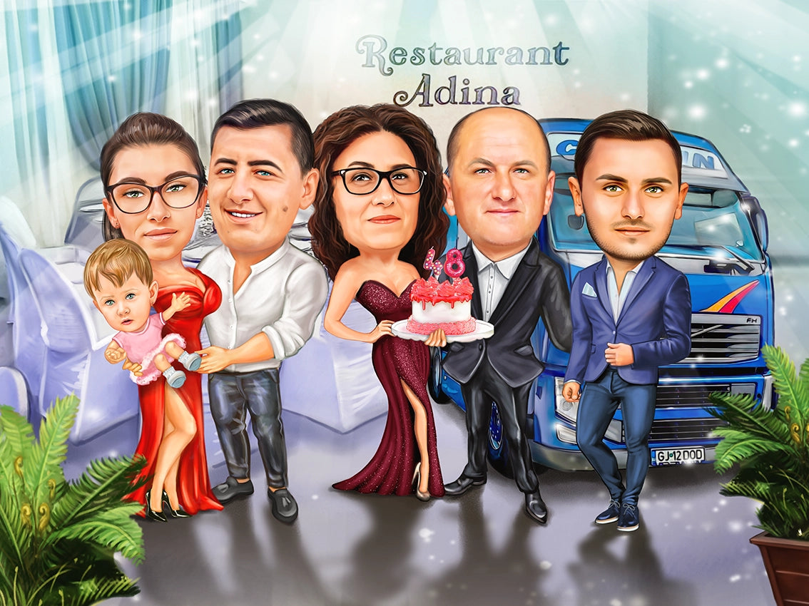 Caricatura aniversare