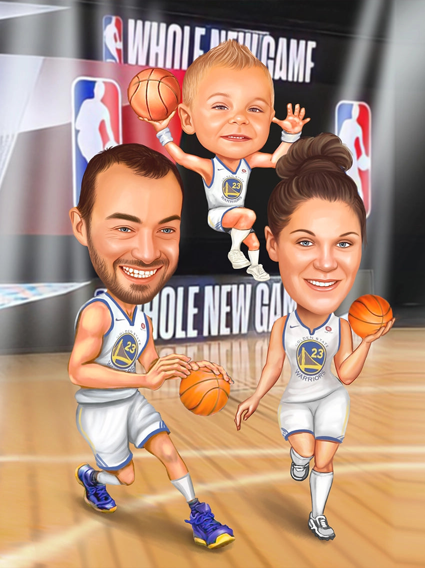 Caricatura Golden State Warriors