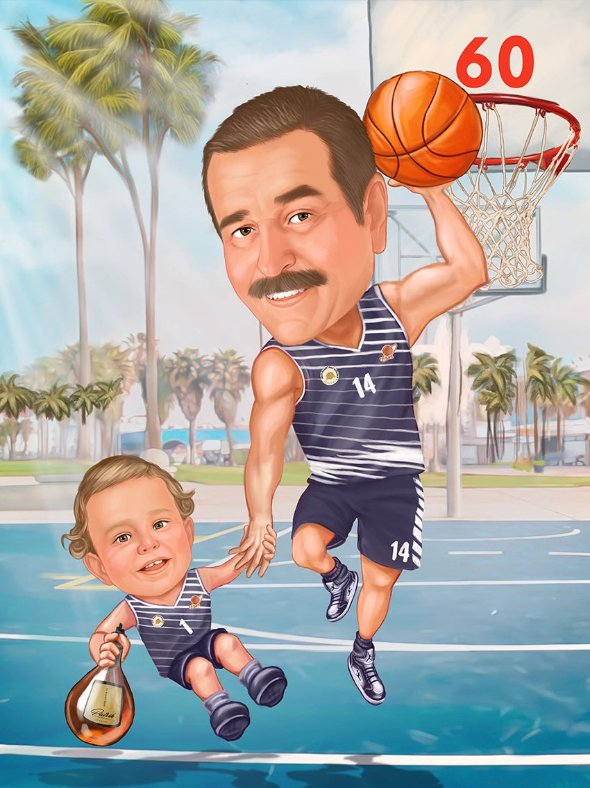 Caricatura 60 Basketball