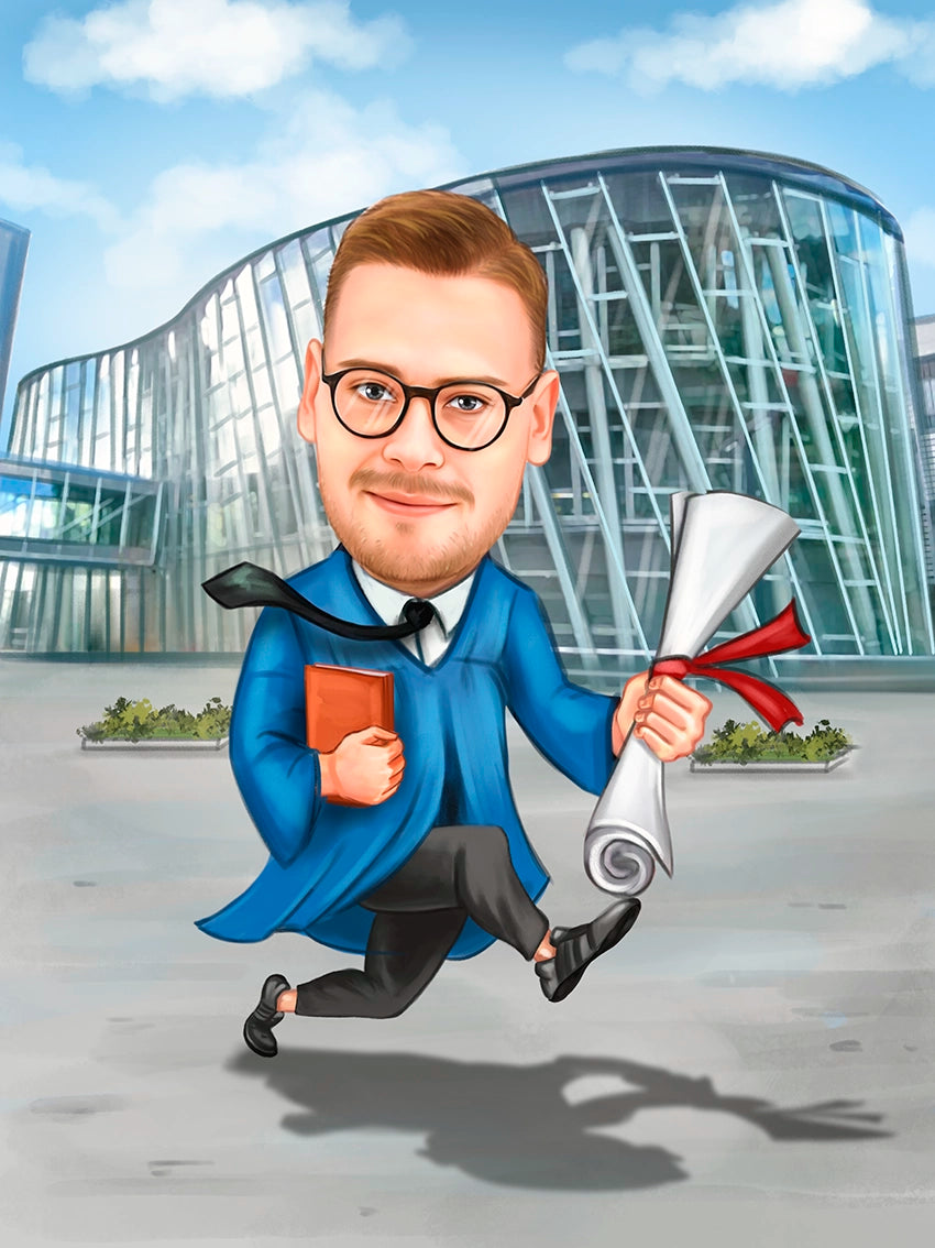 Caricatura absolvent