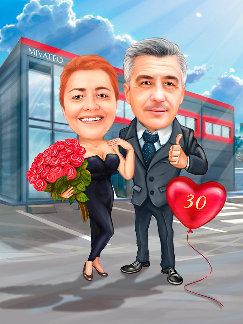 Caricatura aniversare 30 ani