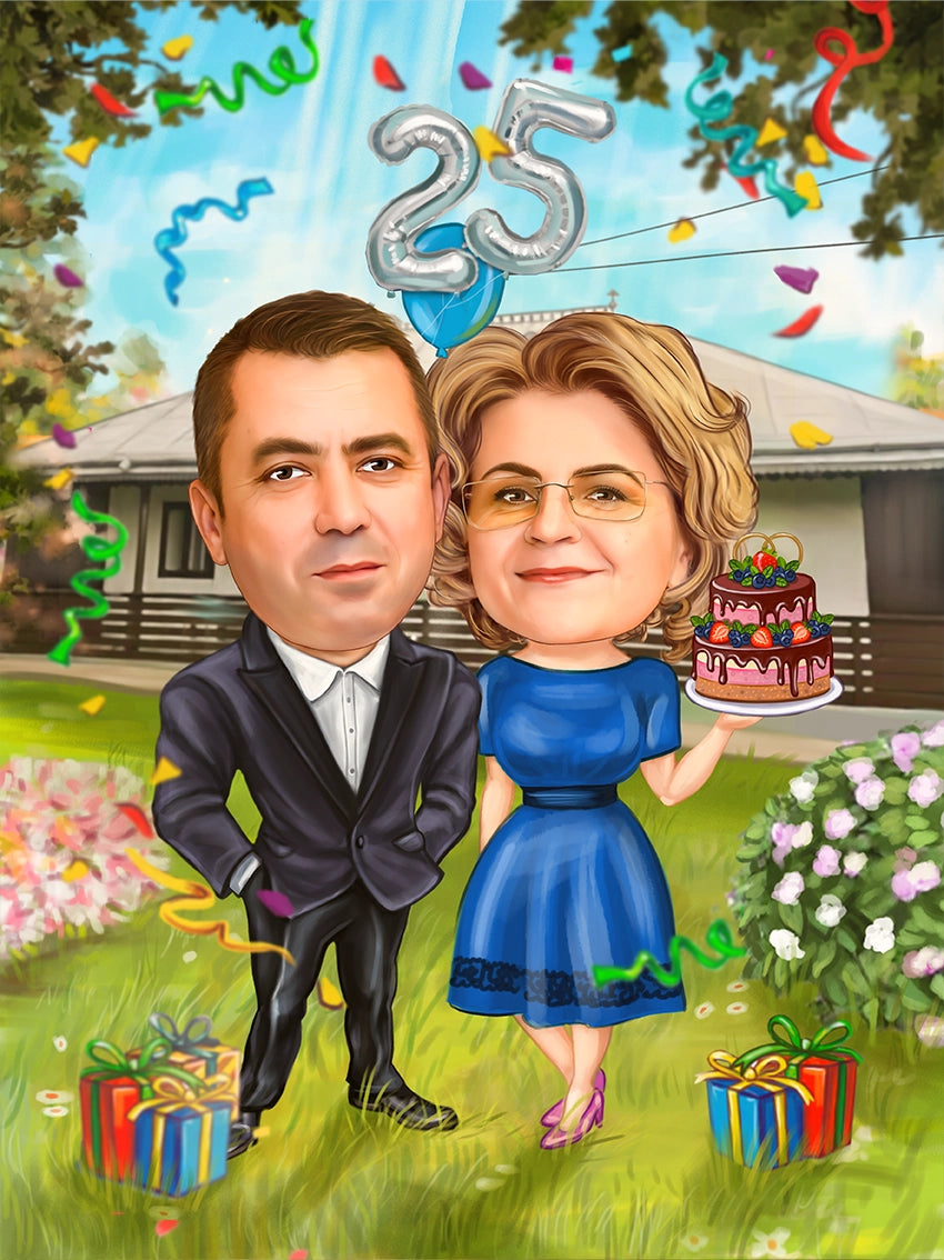 Caricatura aniversare 25 ani