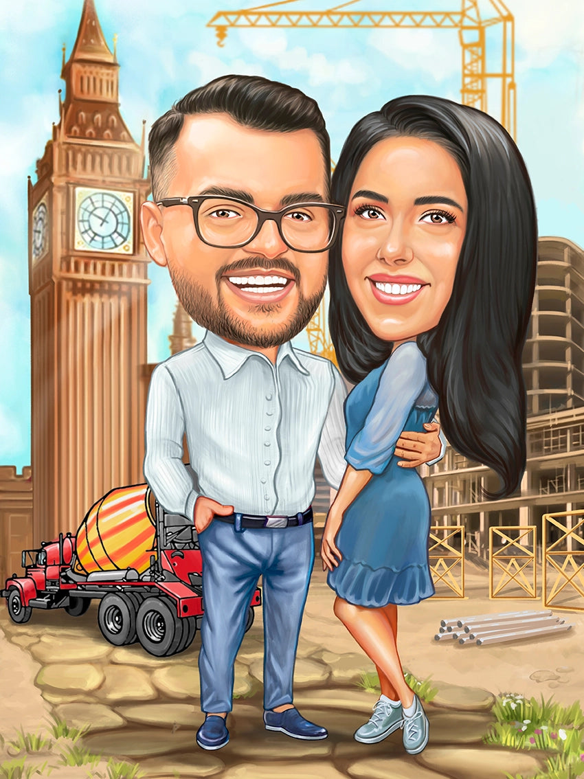 Caricatura constructie la Londra