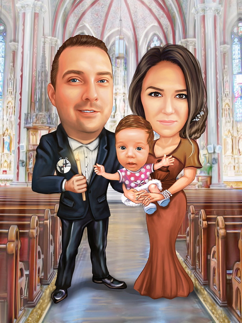 Caricatura funny eleganta in constructie