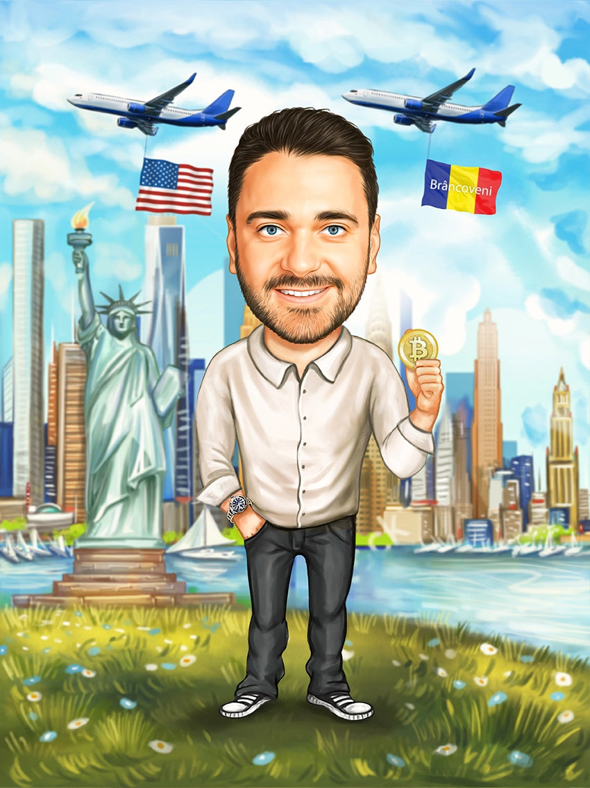 Caricatura calatorie America