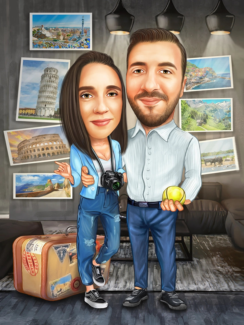 Caricatura calatorim impreuna