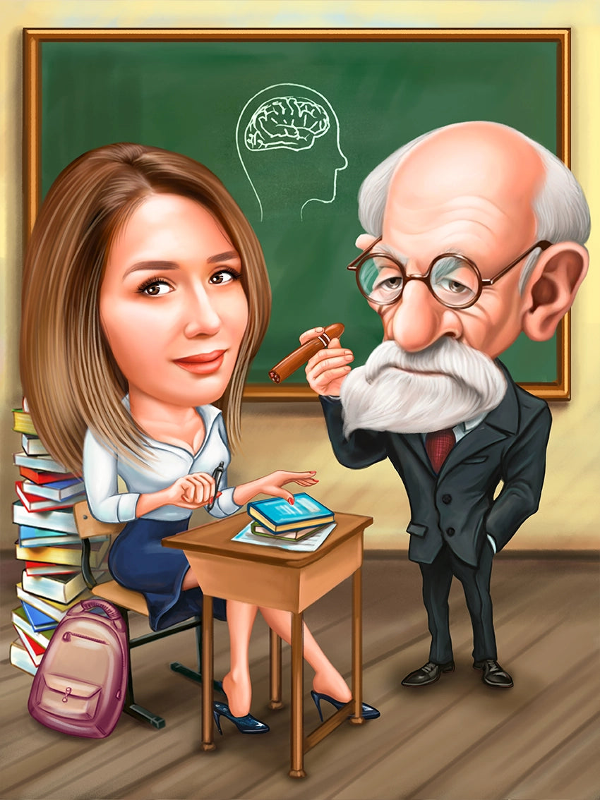 Caricatura la scoala