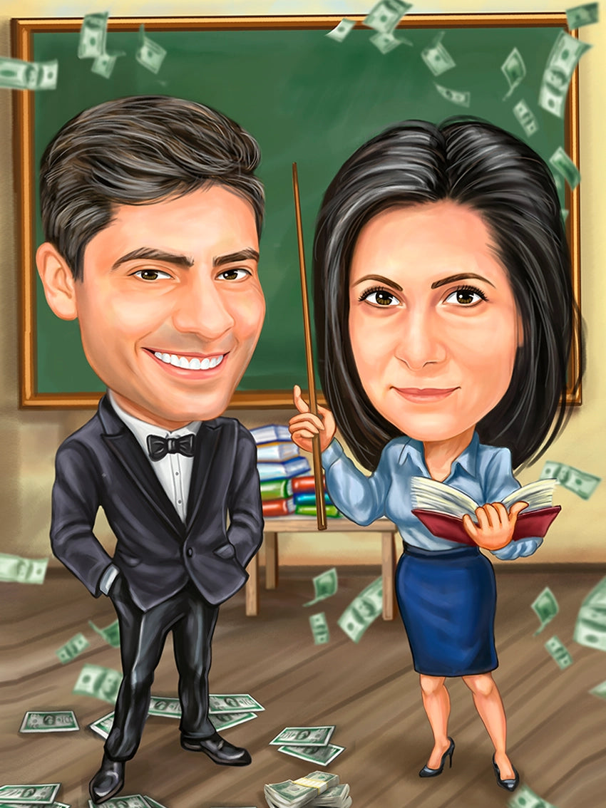 Caricatura la lectii