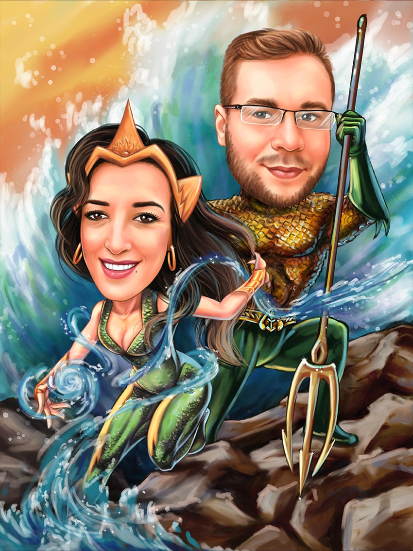 Caricatura Aquaman