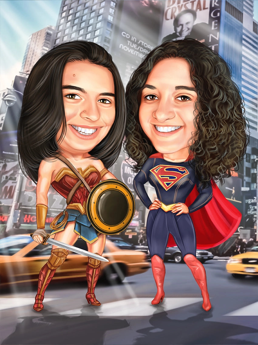 Caricatura Supergirls