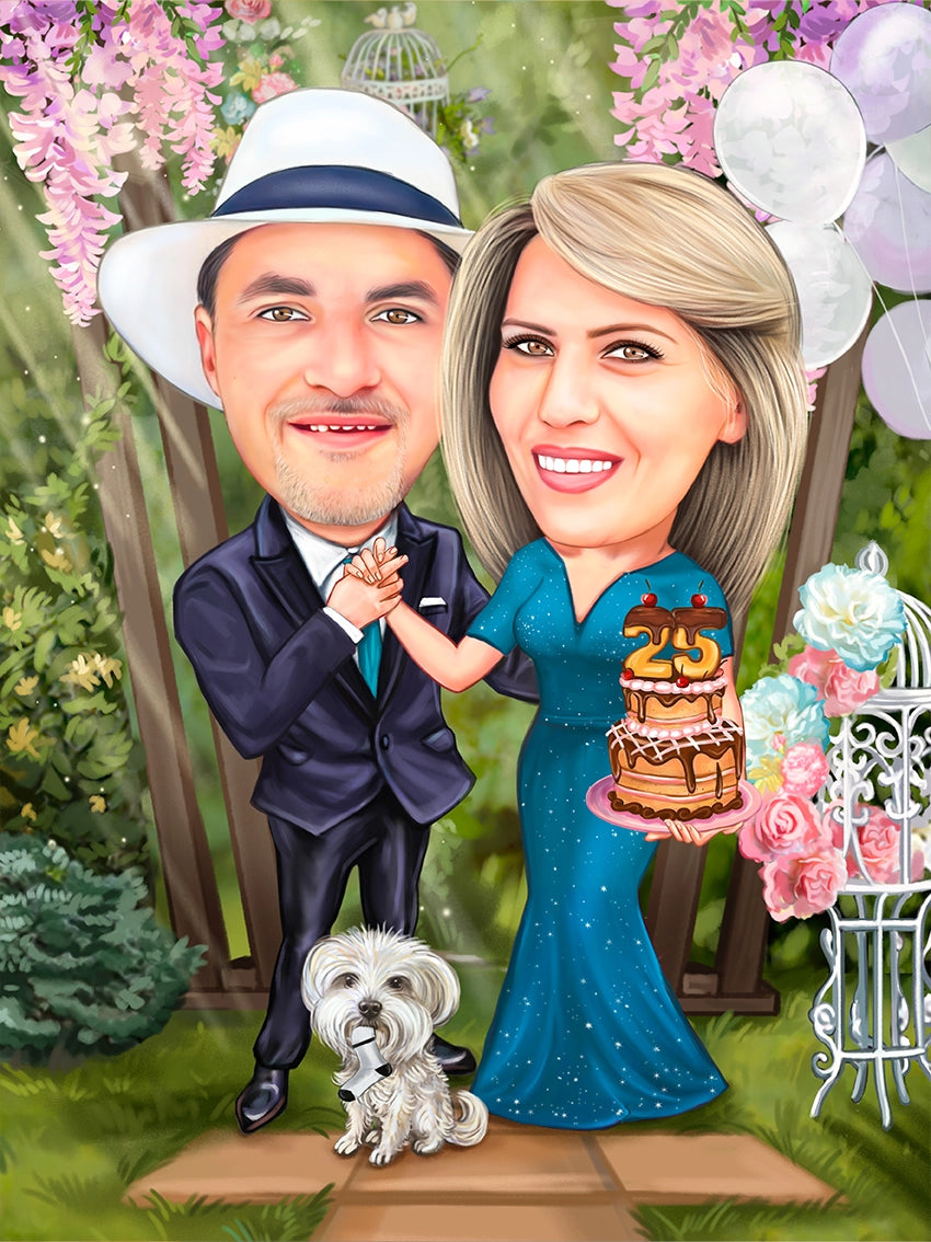 Caricatura zi de nastere 25 ani