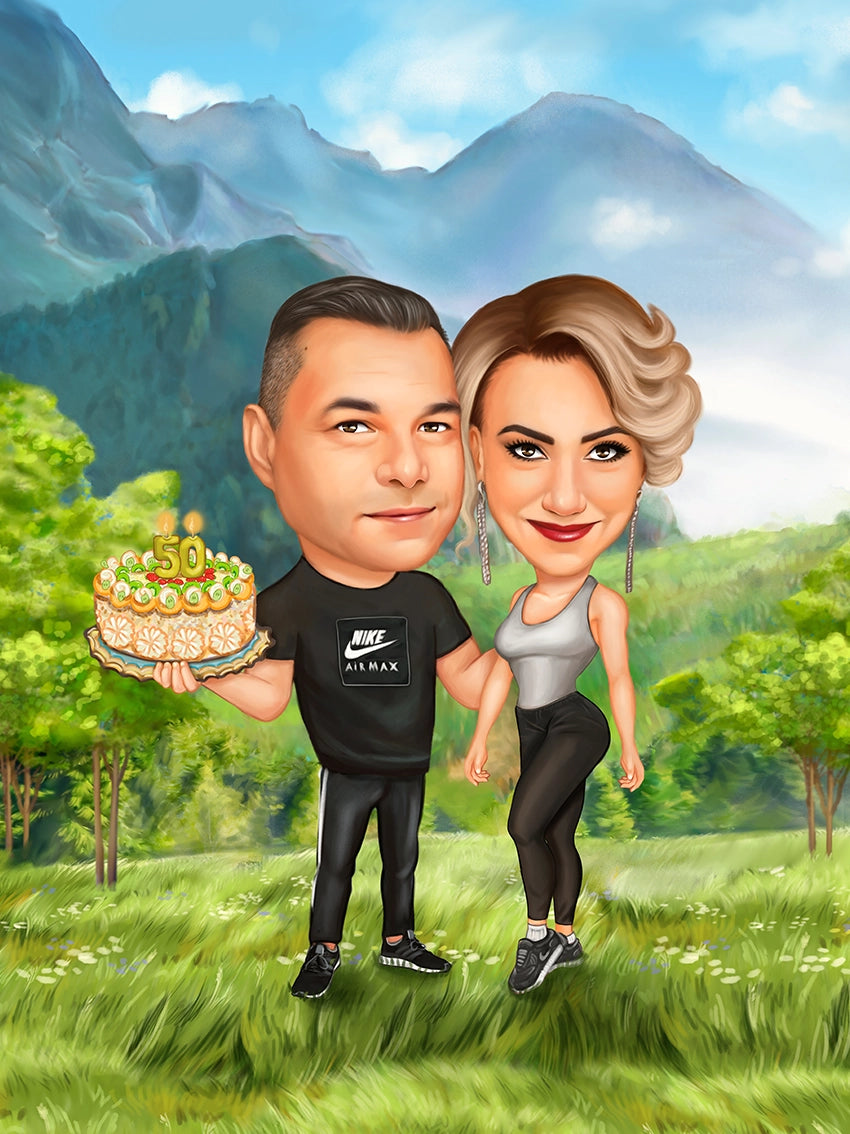 Caricatura celebram 50 ani