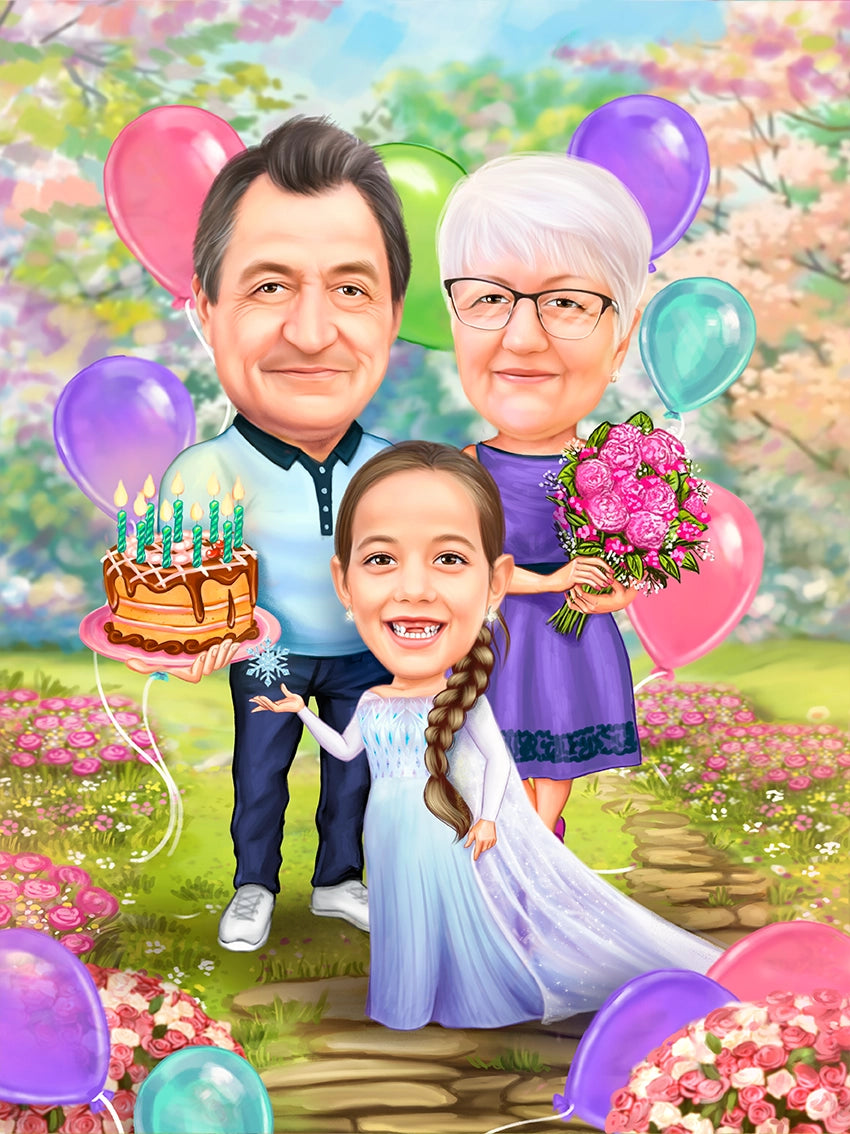 Caricatura felicitari bunicilor