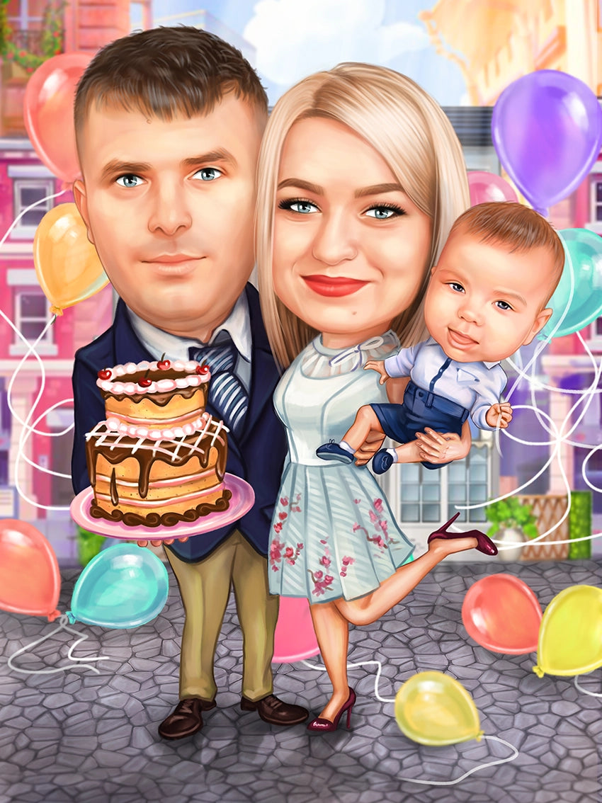 Caricatura zi de nastere