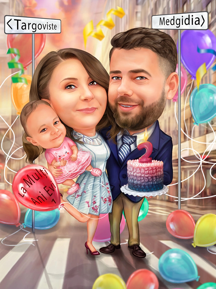 Caricatura zi de nastere