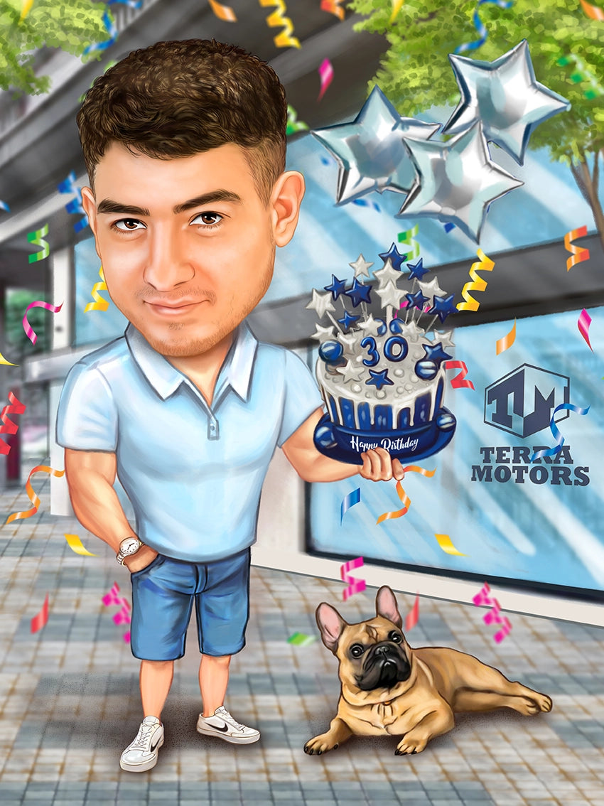 Caricatura zi de nastere