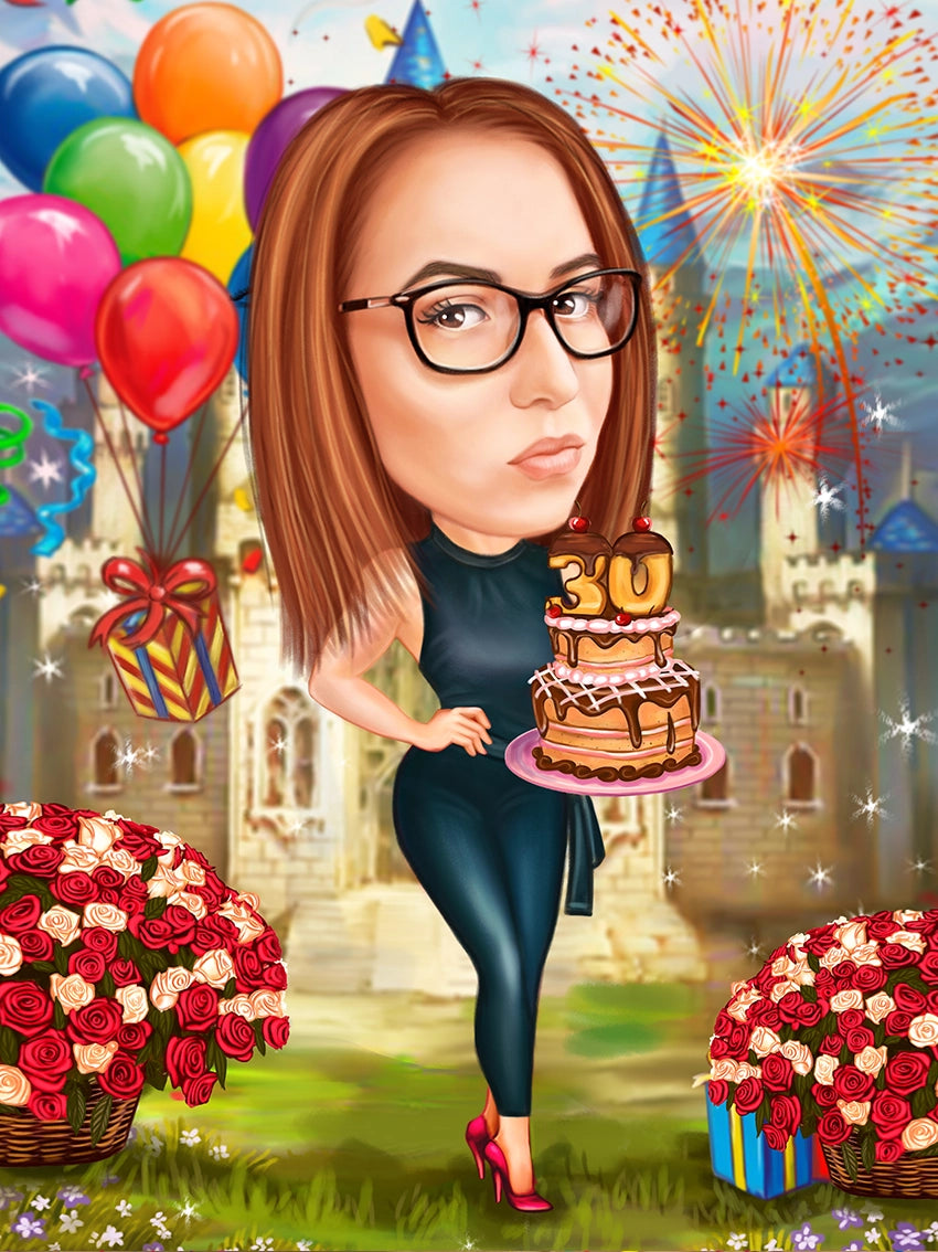 Caricatura aniversare la 30 ani