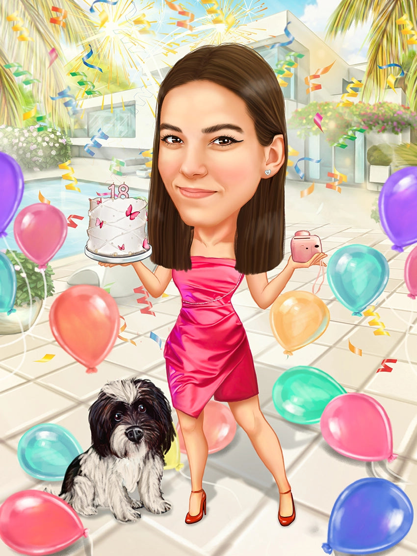 Caricatura zi de nastere