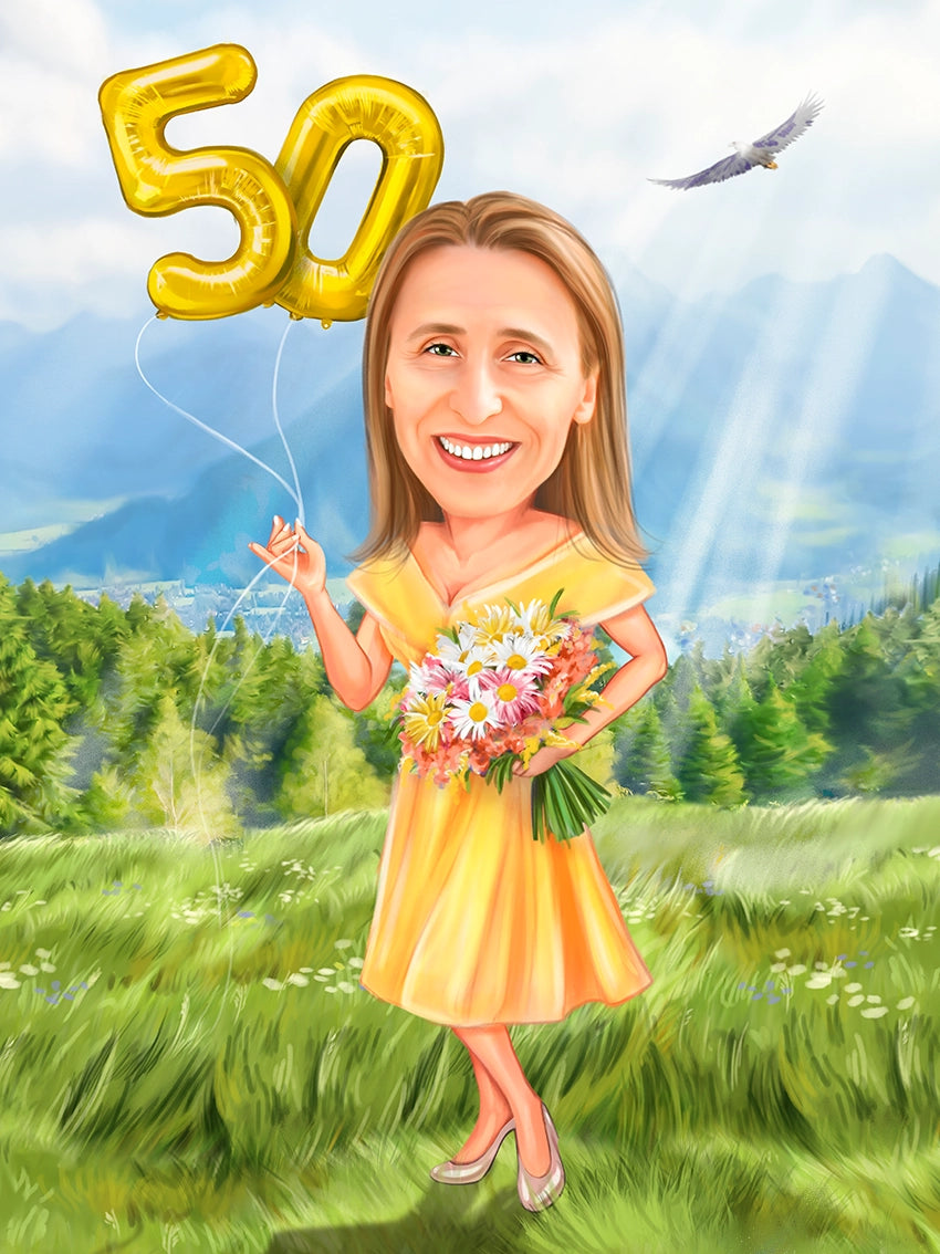 Caricatura aniversare 50 ani