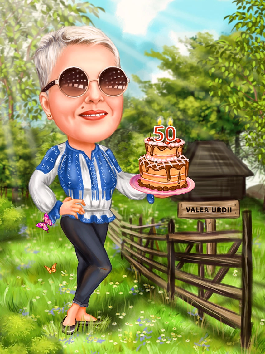 Caricatura aniversare 50 ani