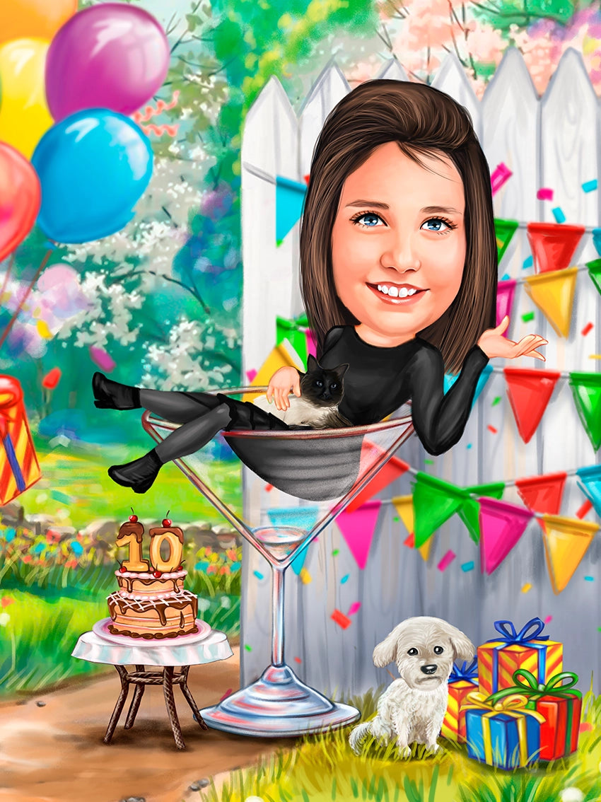 Caricatura aniversare 10 ani