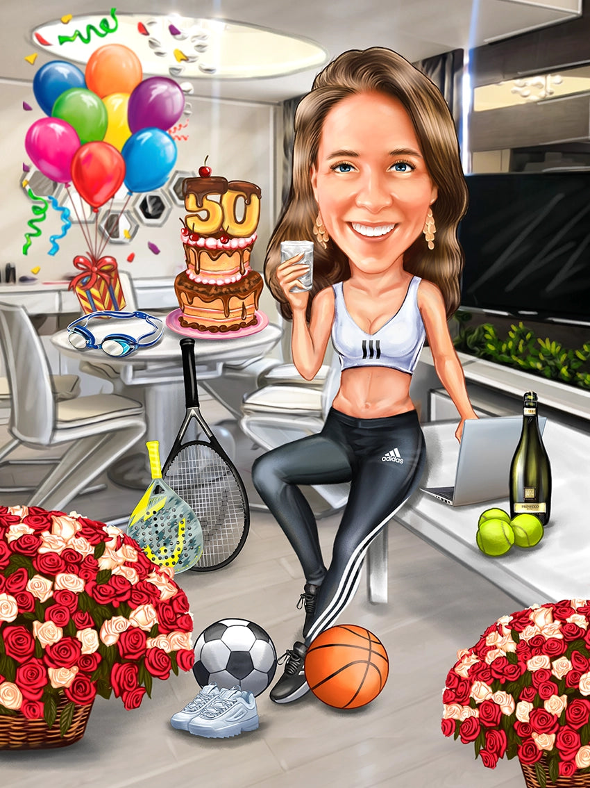 Caricatura aniversare 50 ani